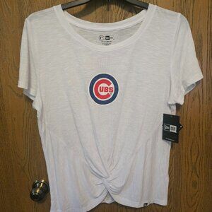 NWT - Chicago Cubs New Era Women's Plus Size Front Knot T-Shirt 2X - $37 MSRP